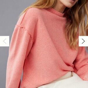 NWT Anthropologie by TLA Carla Cozy Pullover Fleece Sweater Large